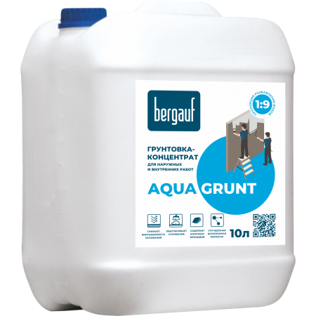 Грунтовка BERGAUF Aqua Grunt 10 л Грунтовка BERGAUF Aqua Grunt 10 л