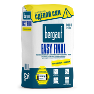 Наливной пол тонкослойный самонивелирующийся BERGAUF Easy Final 25 кг