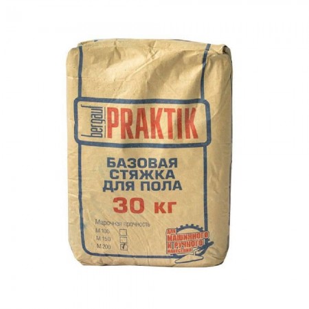 Стяжка для пола BERGAUF Praktik М 200 базовая, 30 кг Стяжка для пола BERGAUF Praktik М 200 базовая, 30 кг