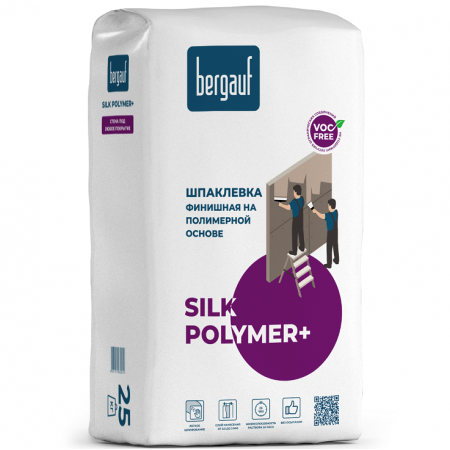 Шпаклевка полимерная BERGAUF Silk Polymer+ 25 кг Шпаклевка полимерная BERGAUF Silk Polymer+ 25 кг